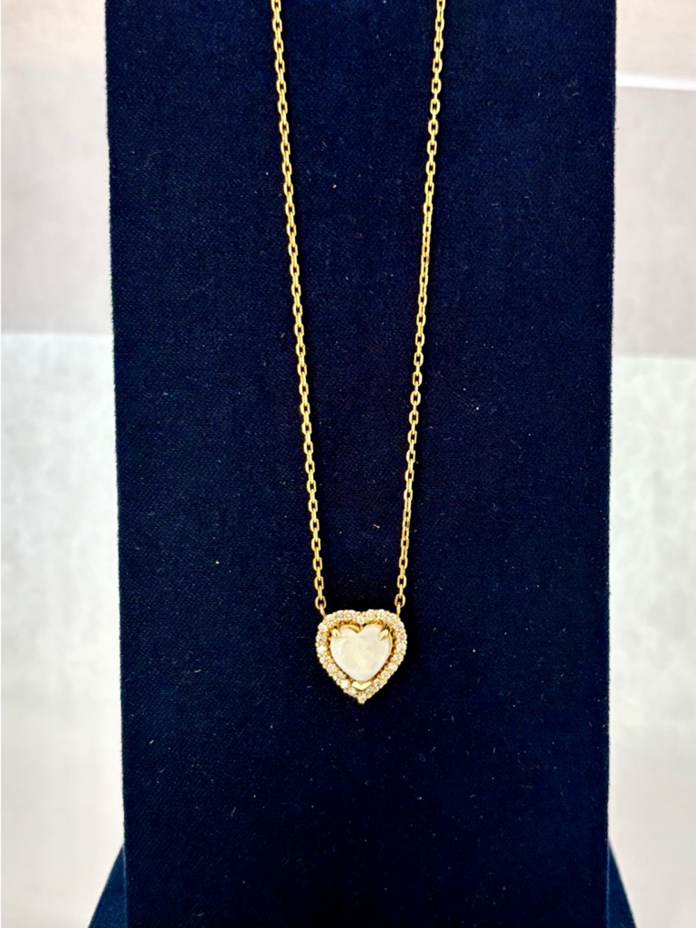 Australian Opal & Natural Diamond 14k Gold Necklace